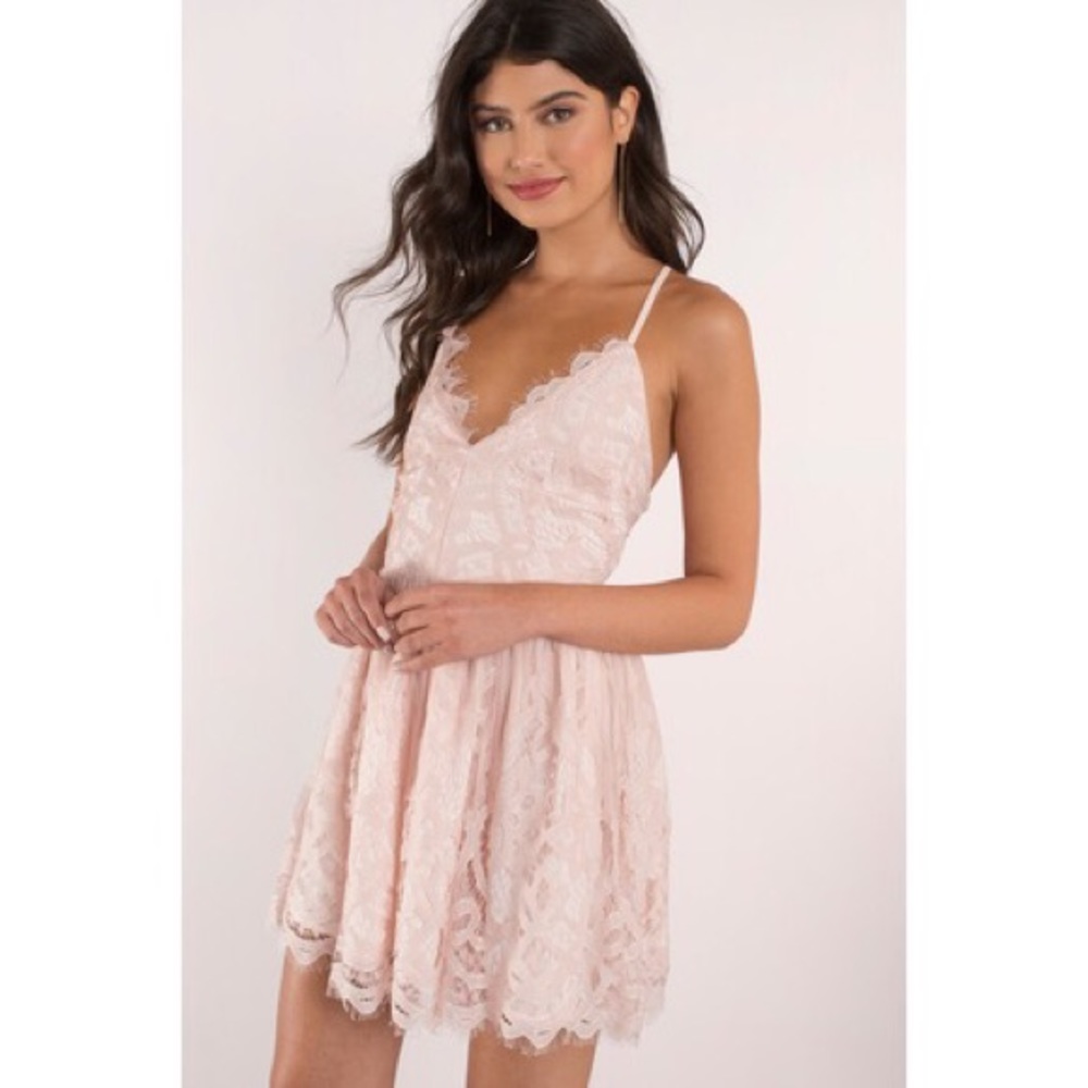 new light pink tobi lace dress